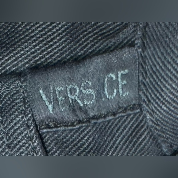 NWOT Vintage Versace Black Straight Leg Jeans - Picture 8 of 10